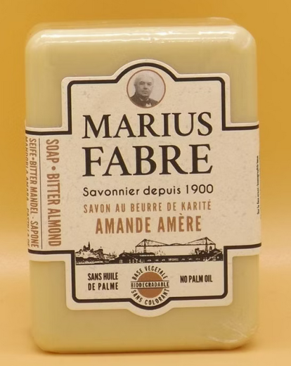 Marius Fabre 1900, Seifenstück mit Sheabutter ohne Palmöl 150g, Bittermandel